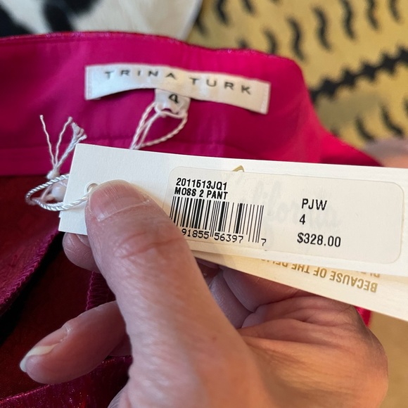 SPRING! Trina Turk jewel pink Moss 2, sz 4 NWT - Picture 8 of 8